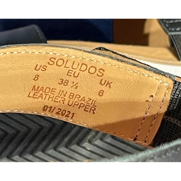 Anthropologie Soludos Cara Black Ankle Strap Sandals NWT Sizes 8, 10 - Picture 9 of 14